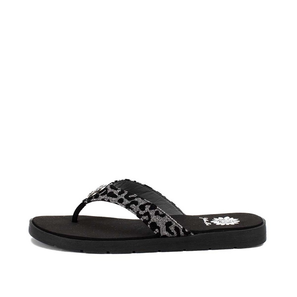 Yellow box FELCIA pewter sandals medium width - Picture 2 of 5